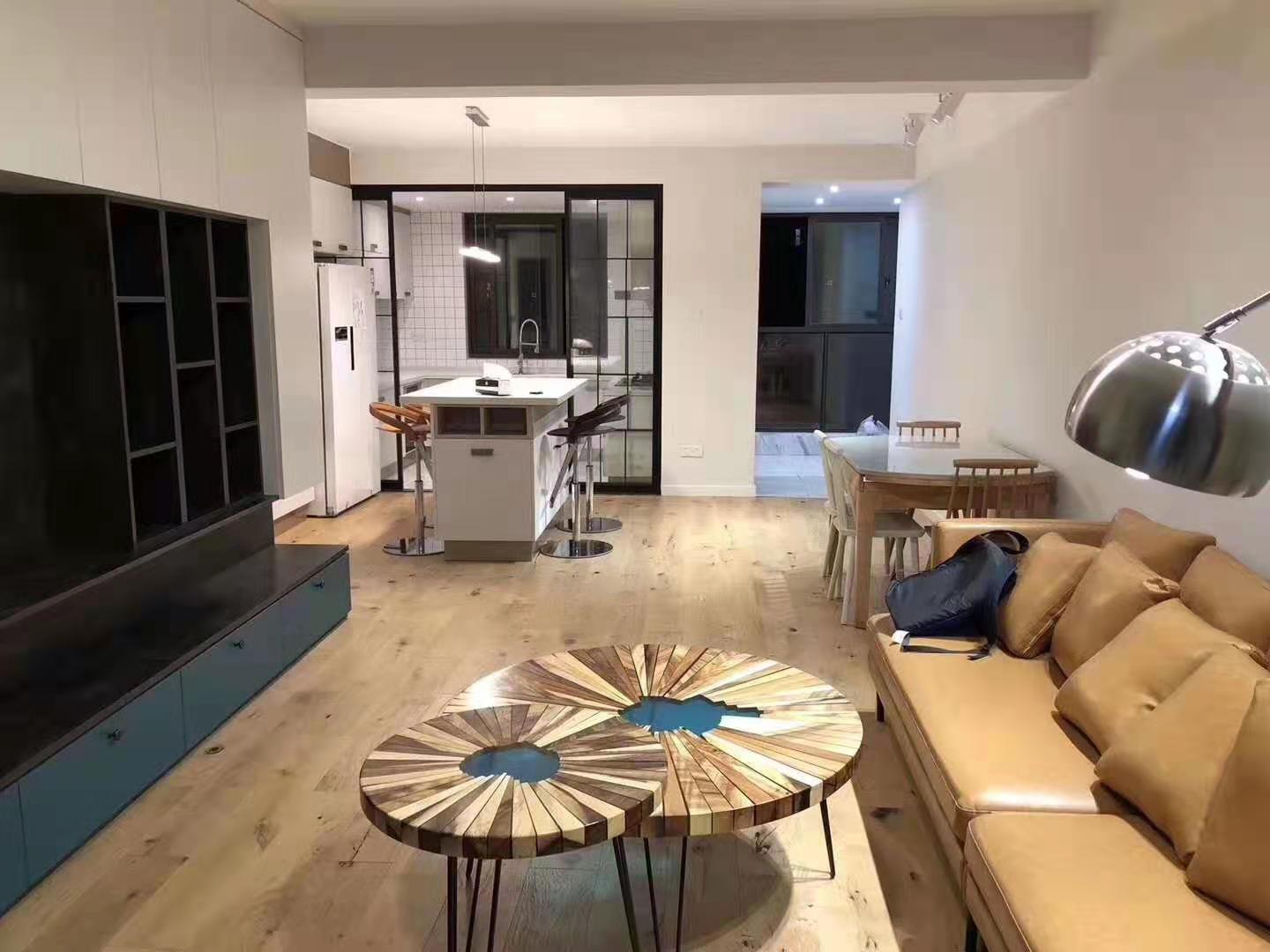 Home use epoxy resin coffee table