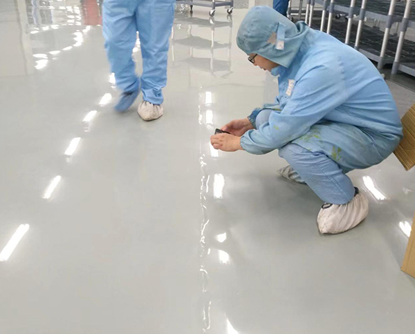 Floor paint application